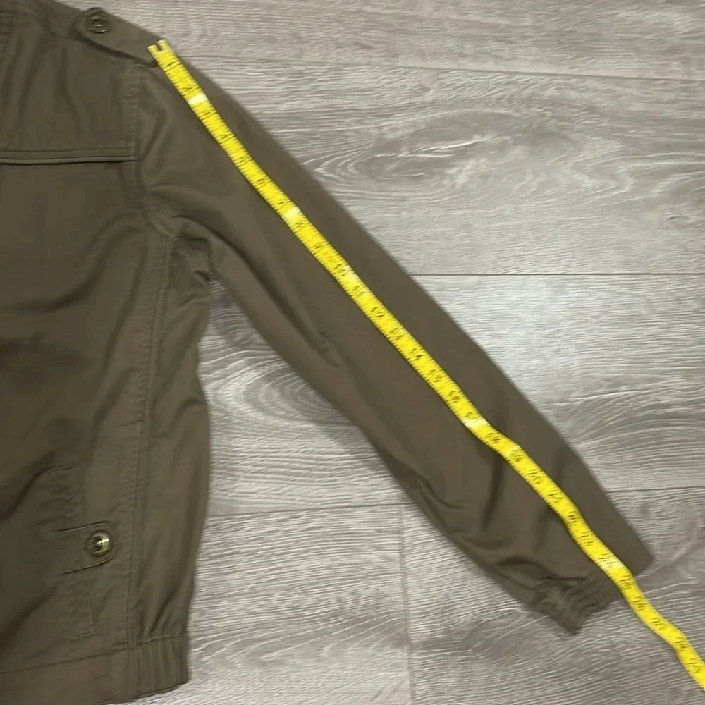 NWOT Volcom Women's Frochickie 2 Lovin Phoebe Brown Zip Up Canvas Moto Jacket XL - Picture 7 of 16